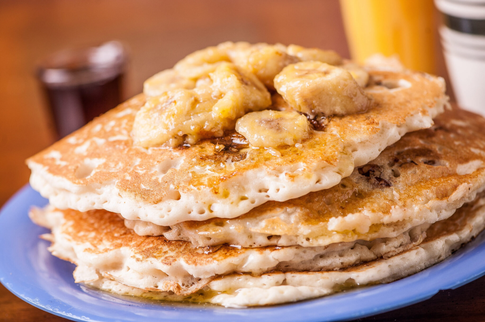 Banana walnut pancakes